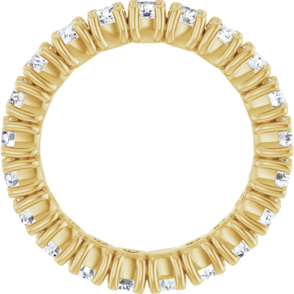 14K Yellow Gold 2 1/8 CTW Lab-Grown Diamond Eternity Band Size 6