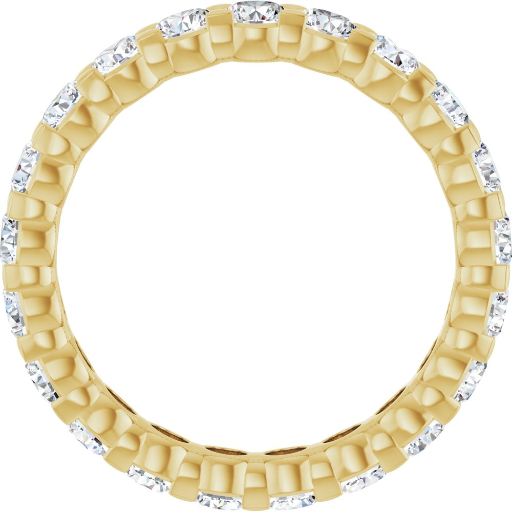14K Yellow 1 5/8 CTW Lab-Grown Diamond Eternity Band Size 5
