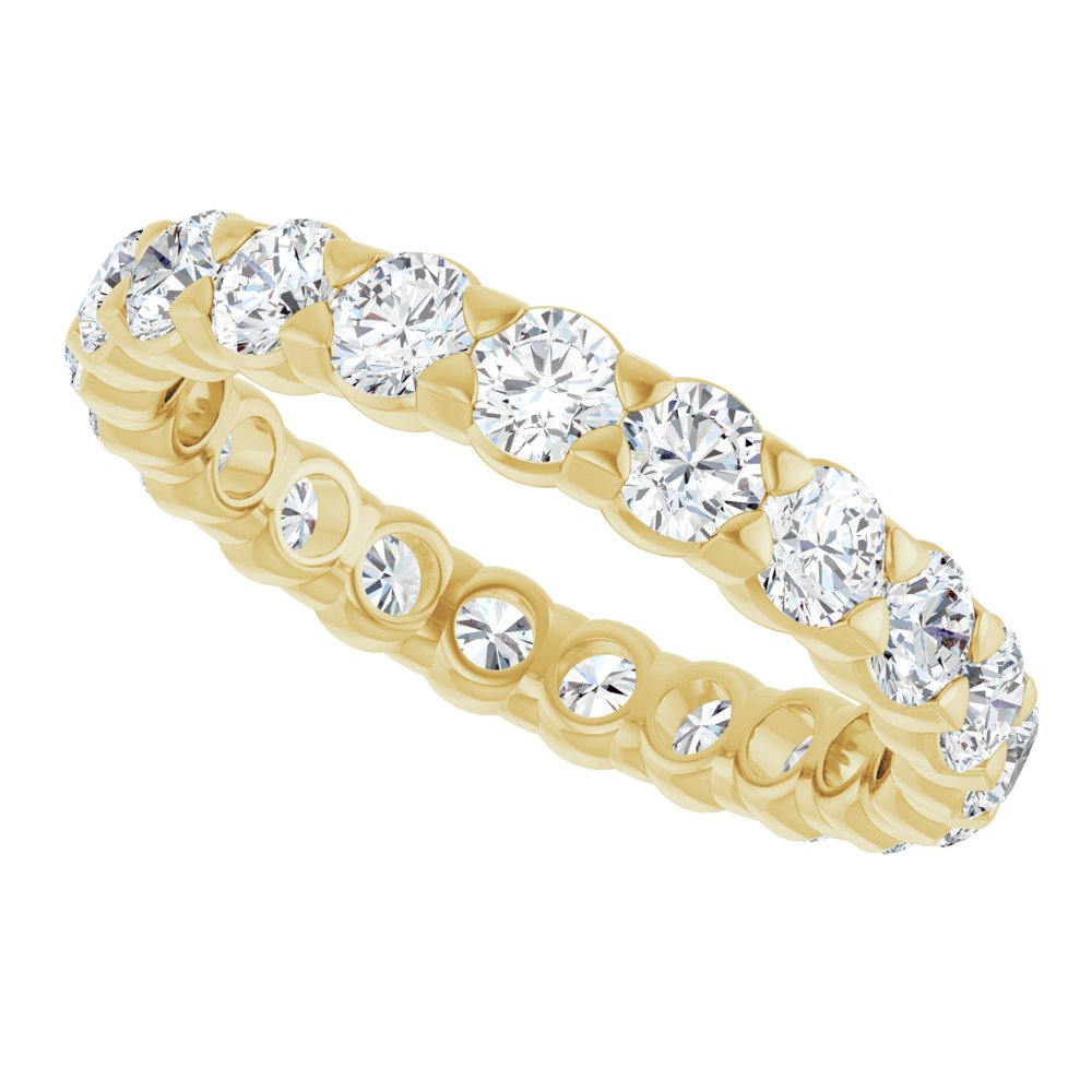 14K Yellow 1 5/8 CTW Lab-Grown Diamond Eternity Band Size 5