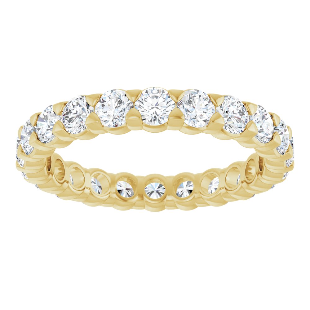 14K Yellow 1 3/4 CTW Lab-Grown Diamond Eternity Band Size 6
