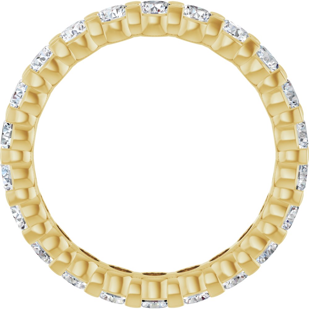 14K Yellow 1 3/4 CTW Lab-Grown Diamond Eternity Band Size 6