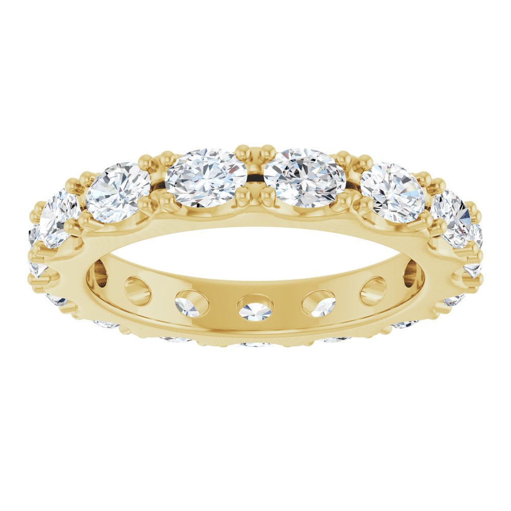 14K Yellow Gold 2 1/4 CTW Lab-Grown Diamond Eternity Band Size 7