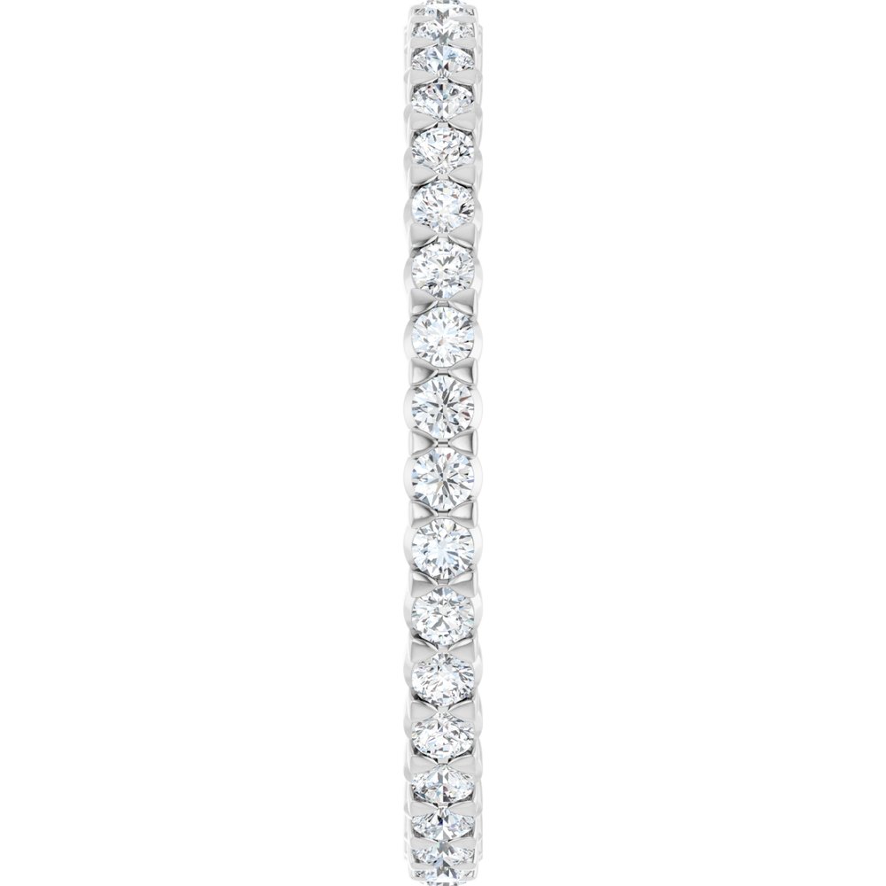 14K White Gold 3/8 CTW Lab-Grown Diamond Eternity Band Size 4.5