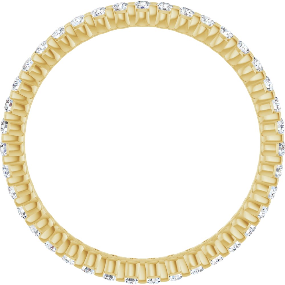 14K Yellow Gold 3/8 CTW Lab-Grown Diamond Eternity Band Size 5