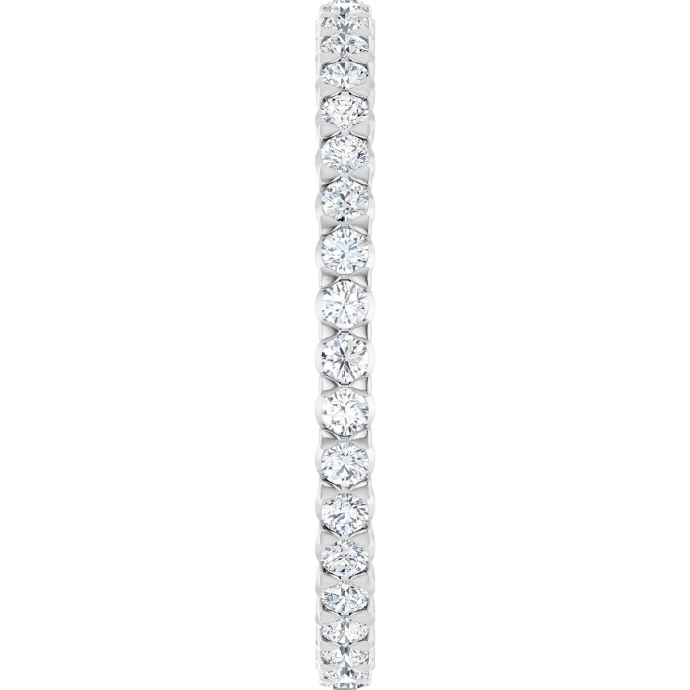 14K White Gold 3/8 CTW Lab-Grown Diamond Eternity Band Size 5