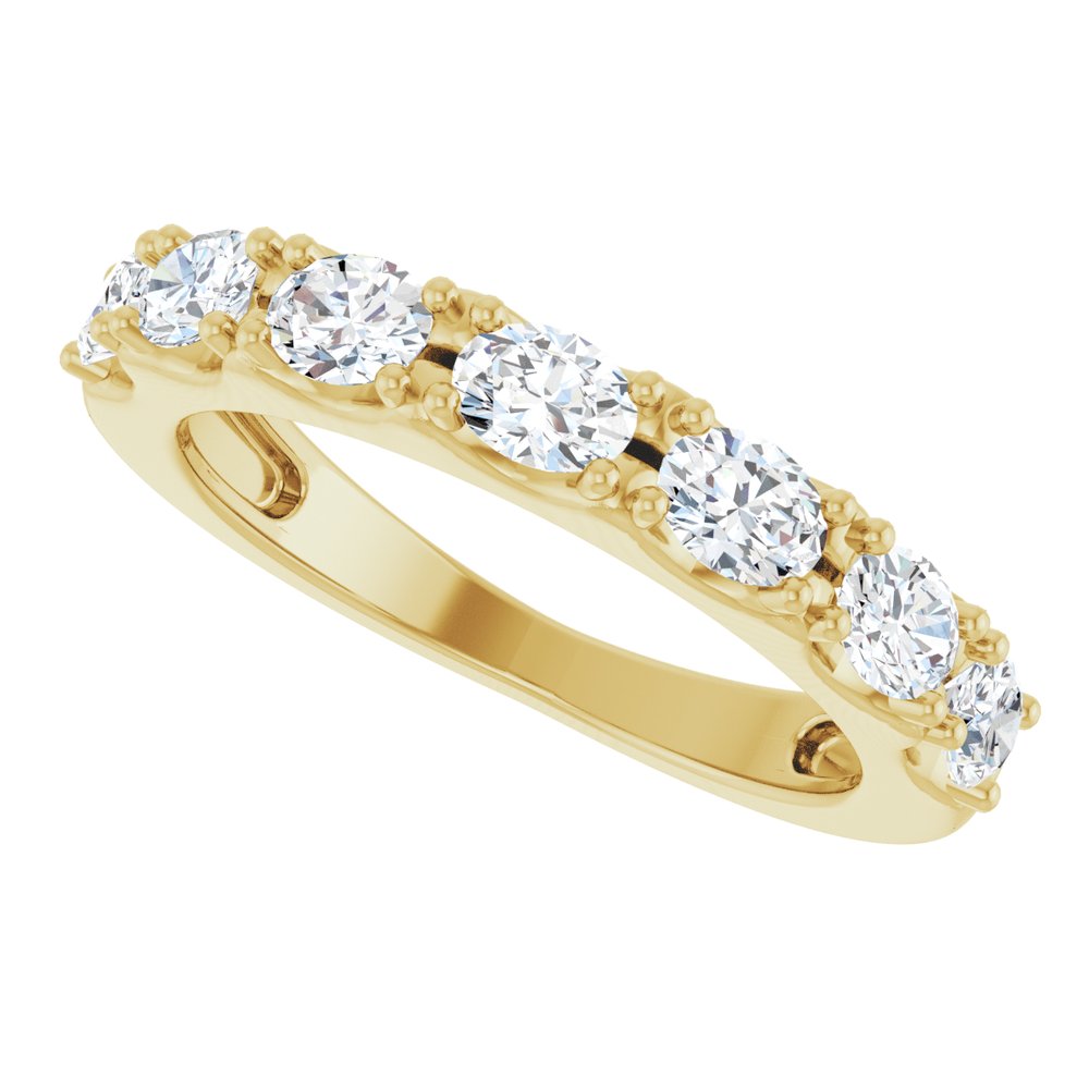 14K Yellow Gold 1 CTW Lab-Grown Diamond Anniversary Band