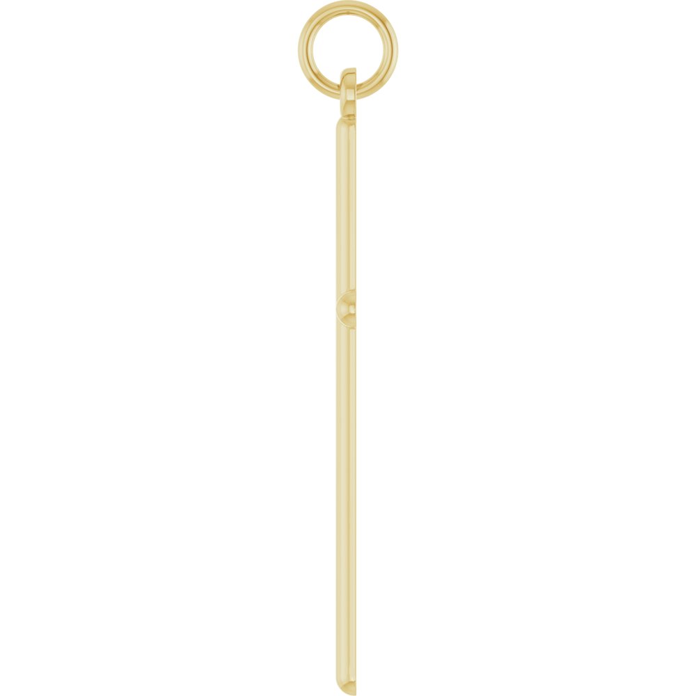 14K Yellow Gold Cross Pendant