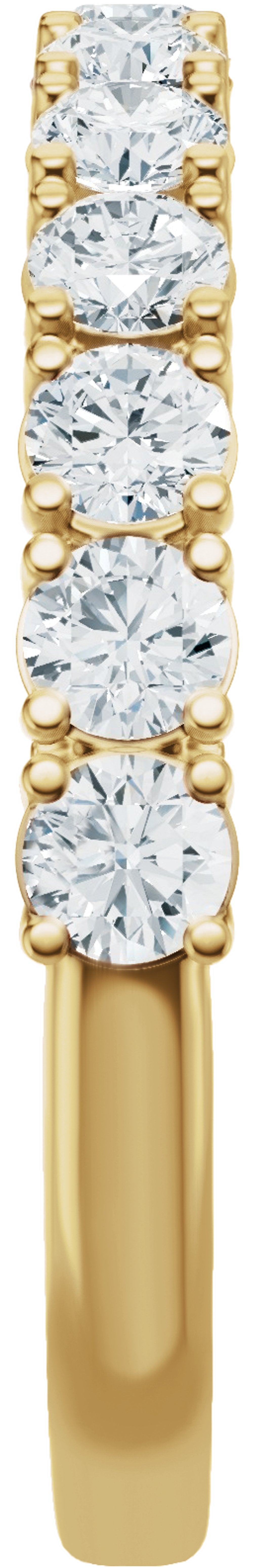 14K Yellow Gold 1 CTW Lab-Grown Diamond Anniversary Band