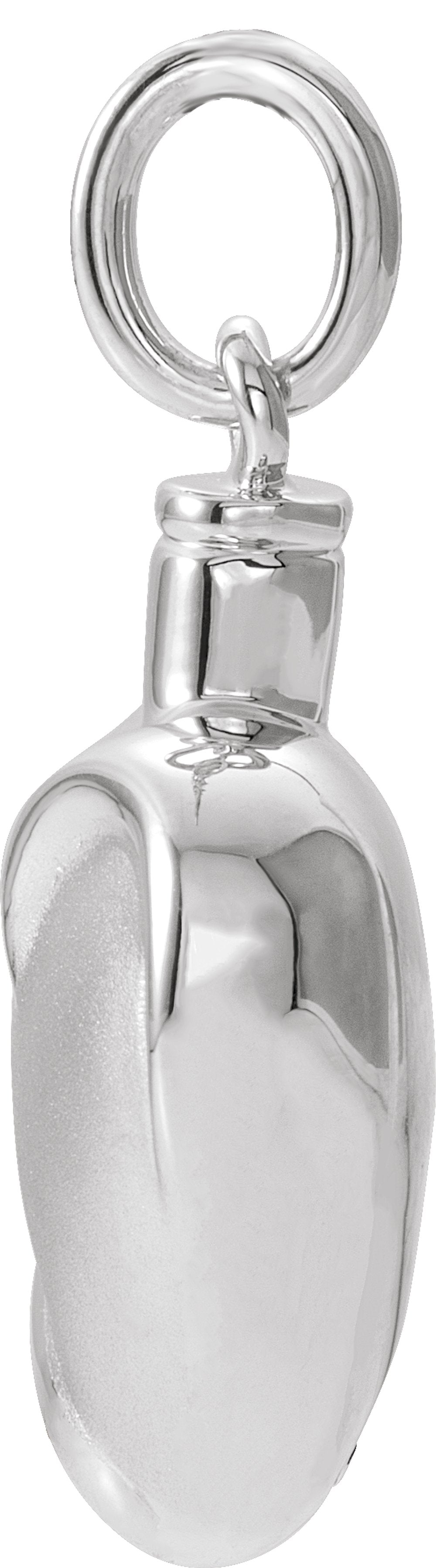 10K White Gold Heart Ash Holder Pendant