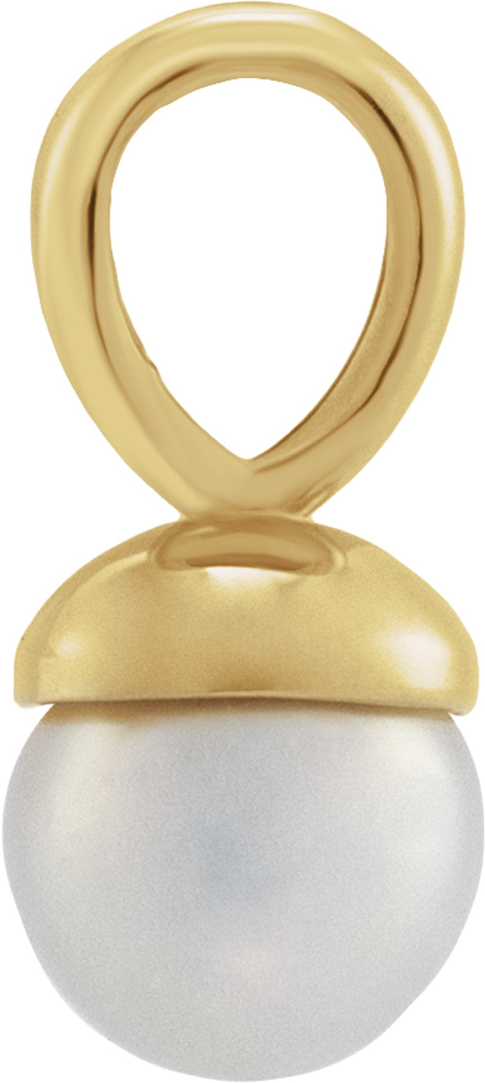 14K Yellow Gold Freshwater Pearl Pendant