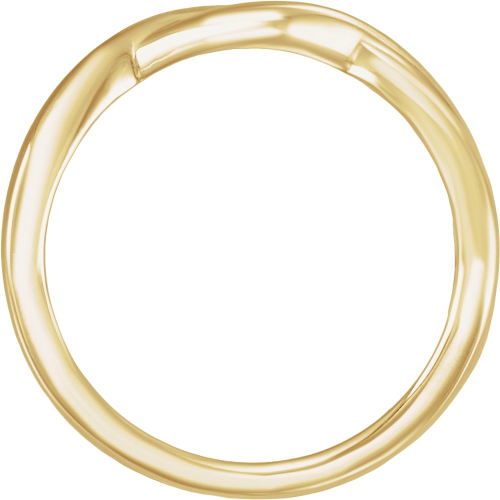14K Yellow Gold Twisted Band Size 7
