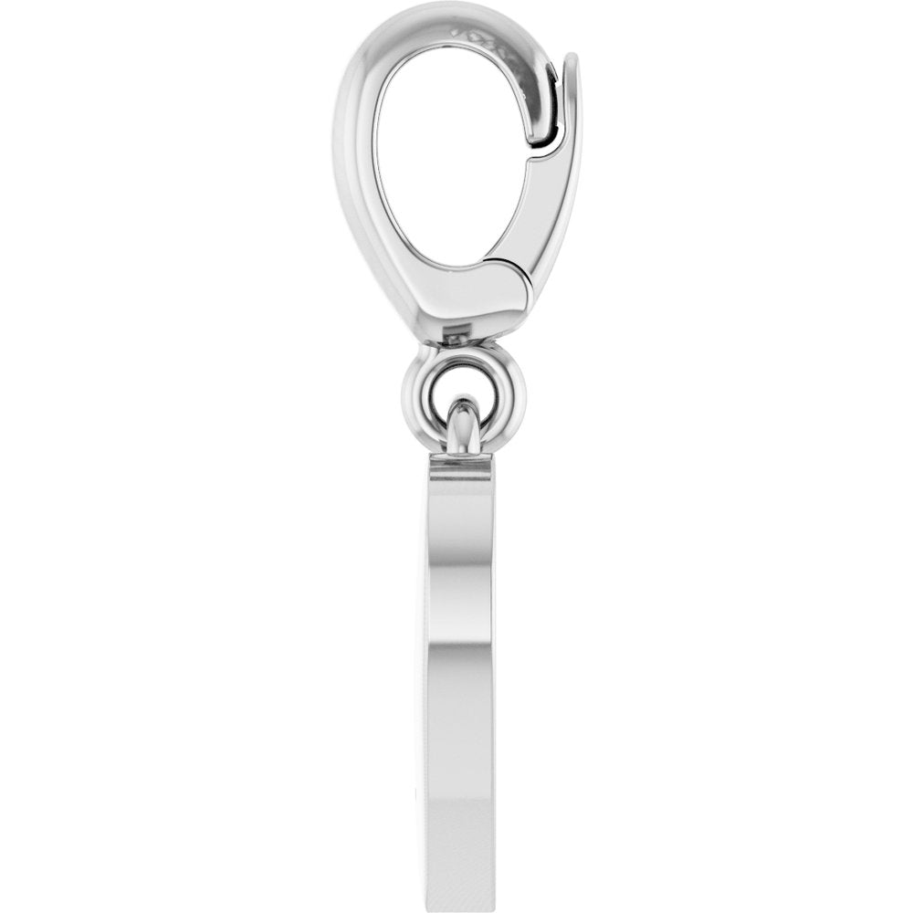 Sterling Silver .02 CTW Lab-Grown Diamond Paw Print Heart Charm/Pendant