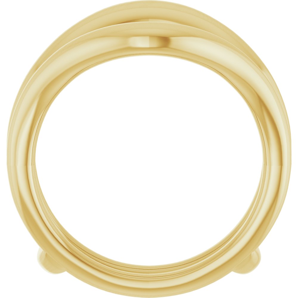 14K Yellow Gold Ring Guard