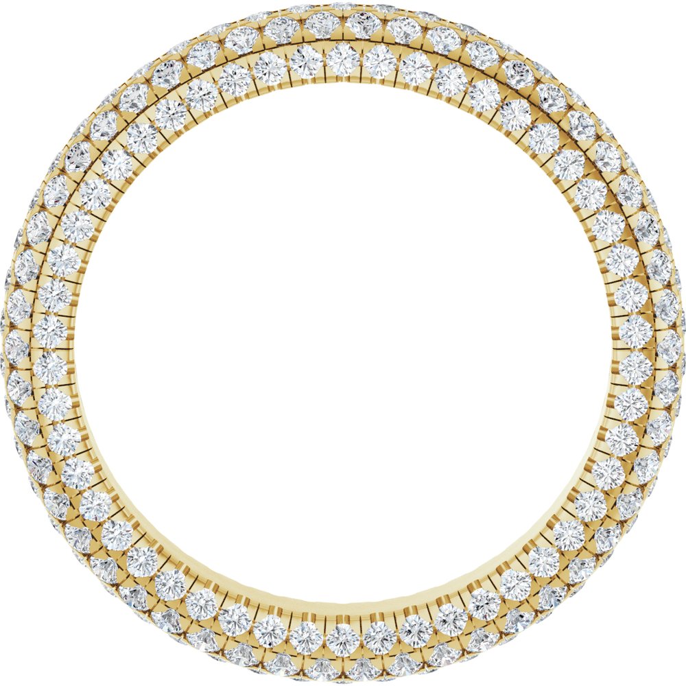 14K Yellow Gold 1 3/8 Lab-Grown Diamond Eternity Band