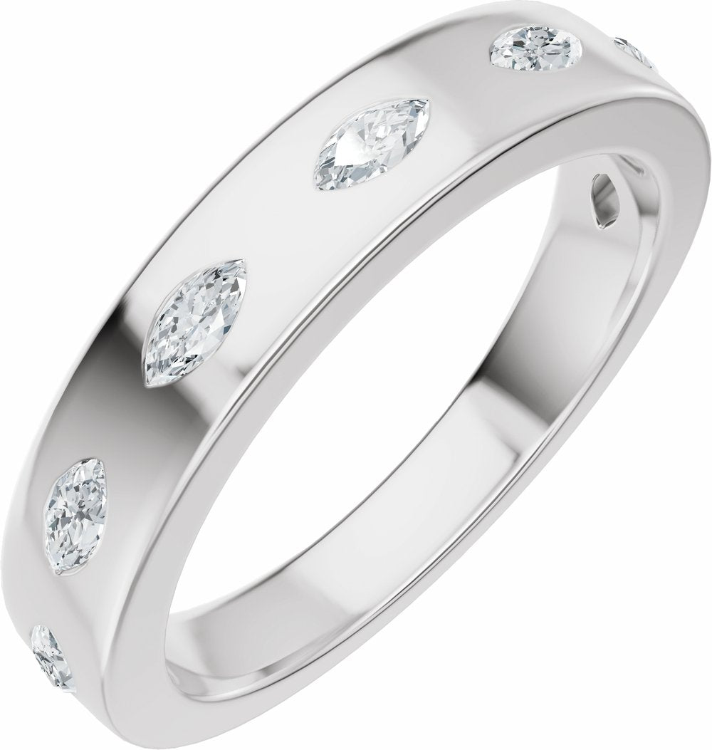 14K White Gold 1/3 CTW Lab-Grown Diamond Anniversary Band