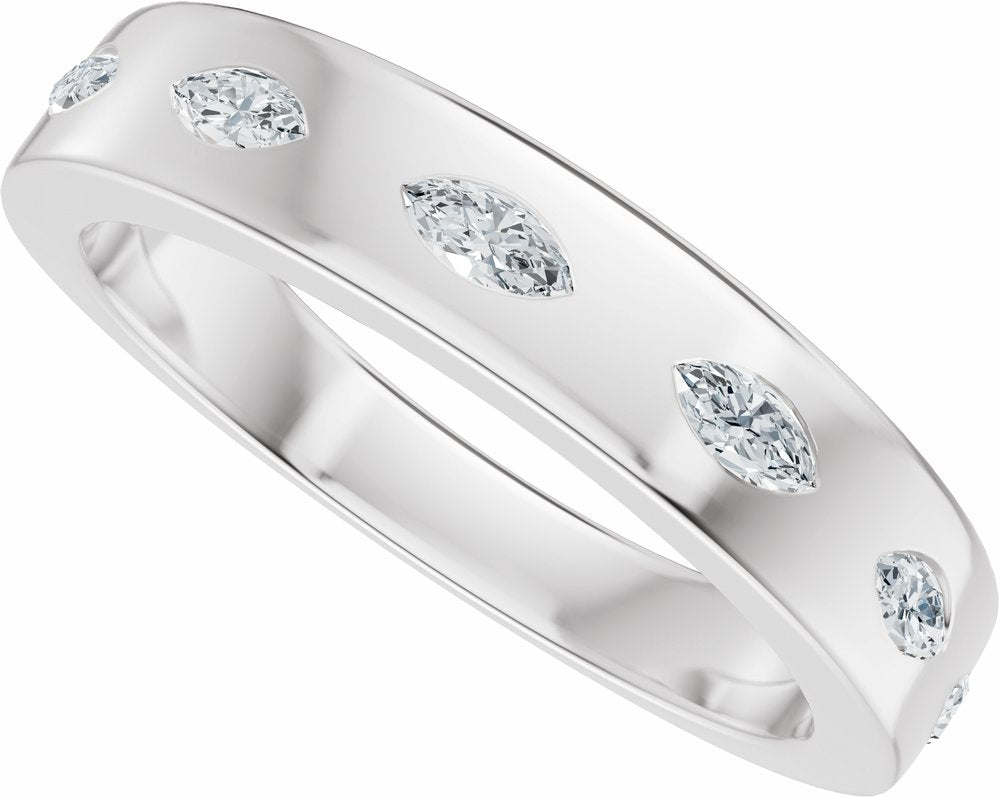 14K White Gold 1/3 CTW Lab-Grown Diamond Anniversary Band