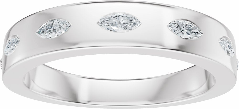 14K White Gold 1/3 CTW Lab-Grown Diamond Anniversary Band