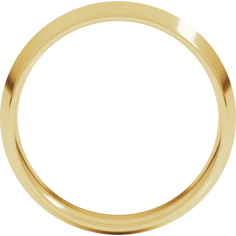 14K Yellow Gold 2 mm Lightweight Comfort-Fit Knife Band Size 4.5
