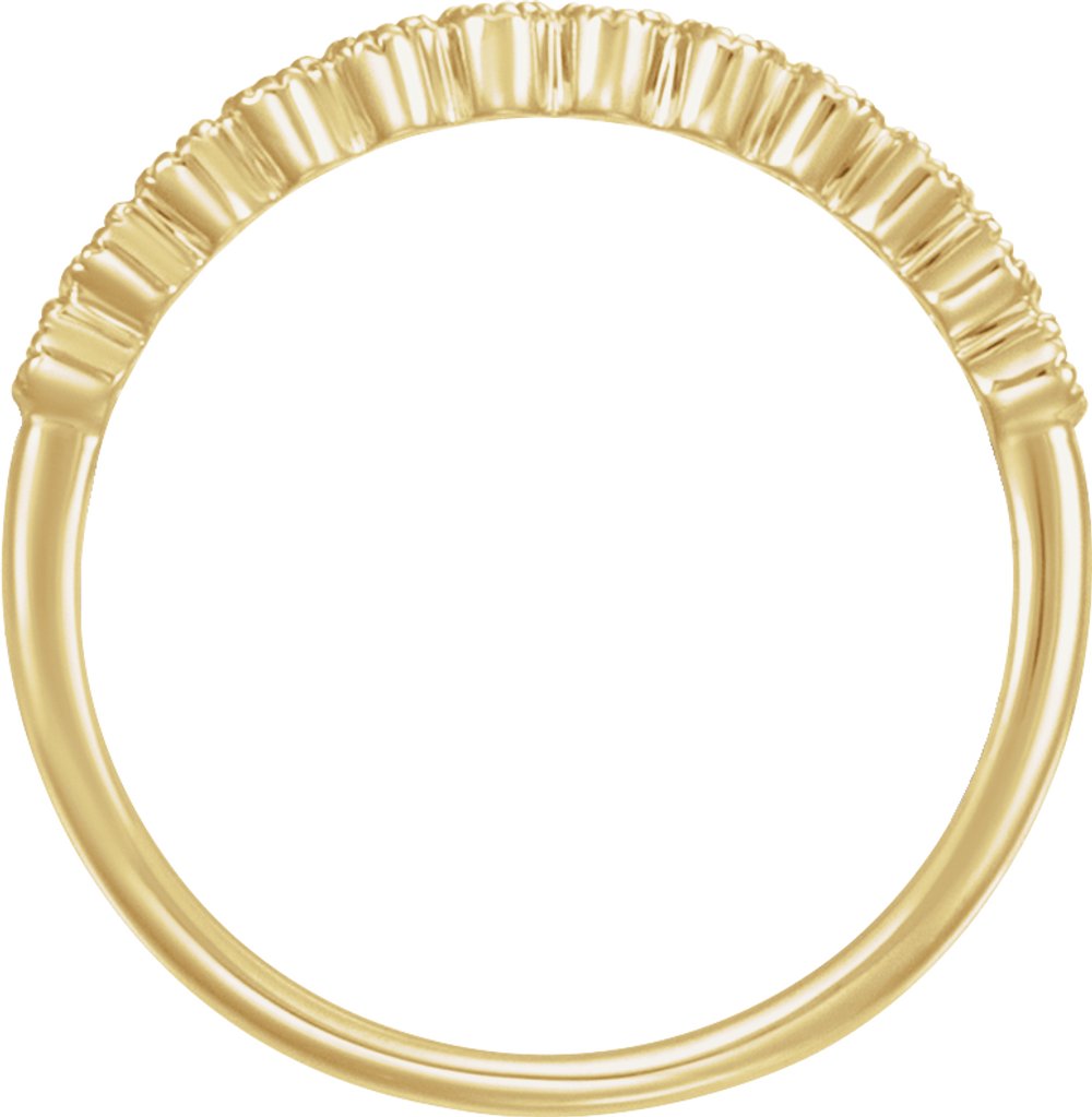 14K Yellow Gold 1/6 CTW Natural Diamond Anniversary Band Size 7