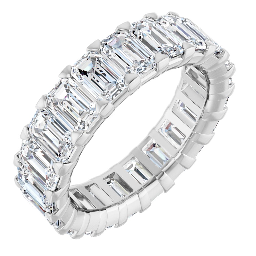 14K White Gold 6 3/4 CTW Lab-Grown Diamond Eternity Band Size 6.5