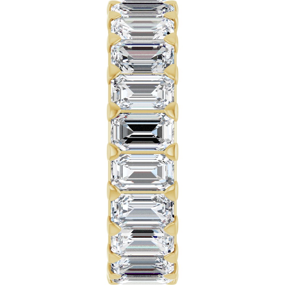 14K Yellow Gold 6 3/4 CTW Lab-Grown Diamond Eternity Band Size 6.5