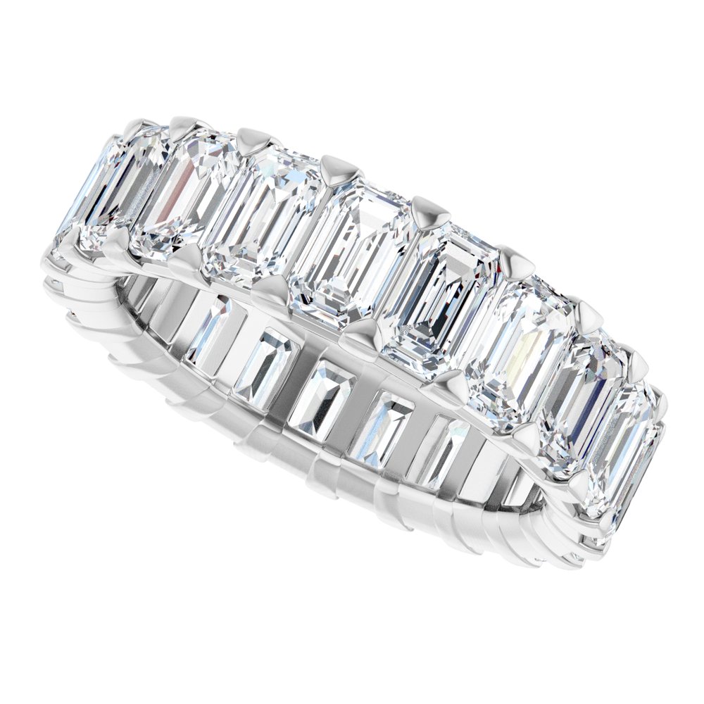 14K White Gold 6 3/4 CTW Lab-Grown Diamond Eternity Band Size 6.5