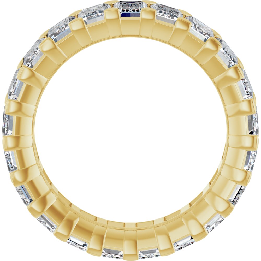 14K Yellow Gold 6 3/4 CTW Lab-Grown Diamond Eternity Band Size 6.5