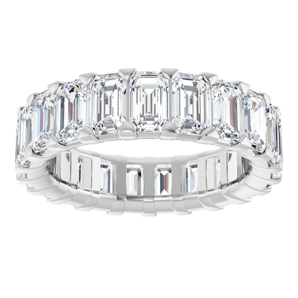 14K White Gold 6 3/4 CTW Lab-Grown Diamond Eternity Band Size 6.5
