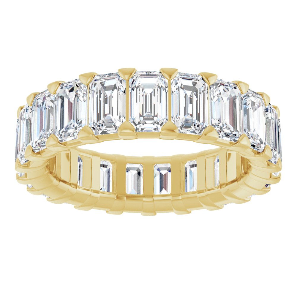 14K Yellow Gold 6 3/4 CTW Lab-Grown Diamond Eternity Band Size 6.5
