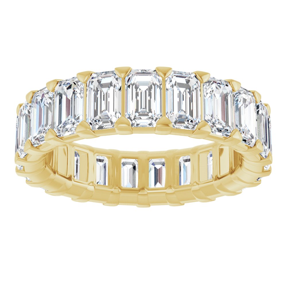 14K Yellow Gold 6 3/4 CTW Lab-Grown Diamond Eternity Band Size 7