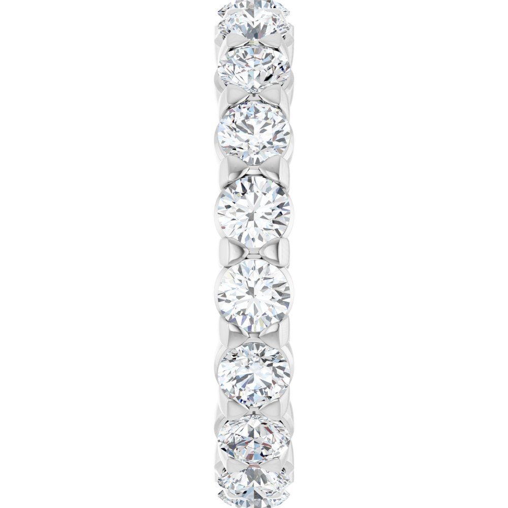 14K White Gold 2 9/10 CTW Lab-Grown Diamond Eternity Band Size 8