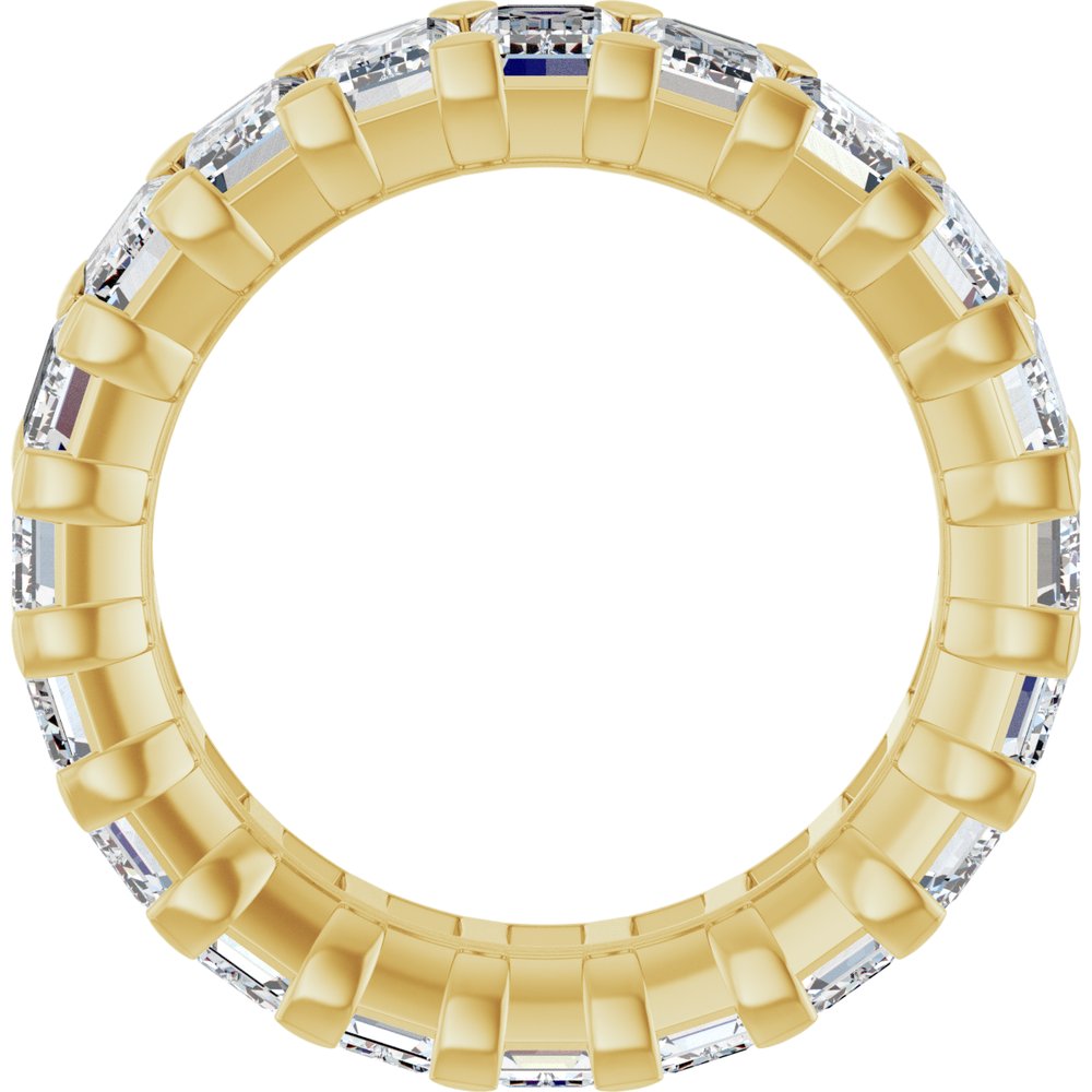 14K Yellow 6 1/2 CTW Lab-Grown Diamond Eternity Band Size 5