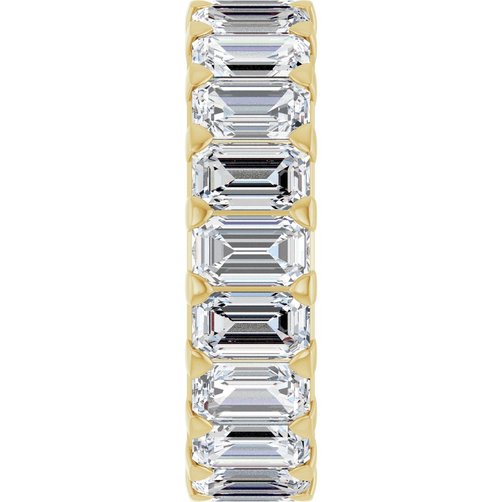 14K Yellow Gold 6 1/2 CTW Lab-Grown Diamond Eternity Band Size 5