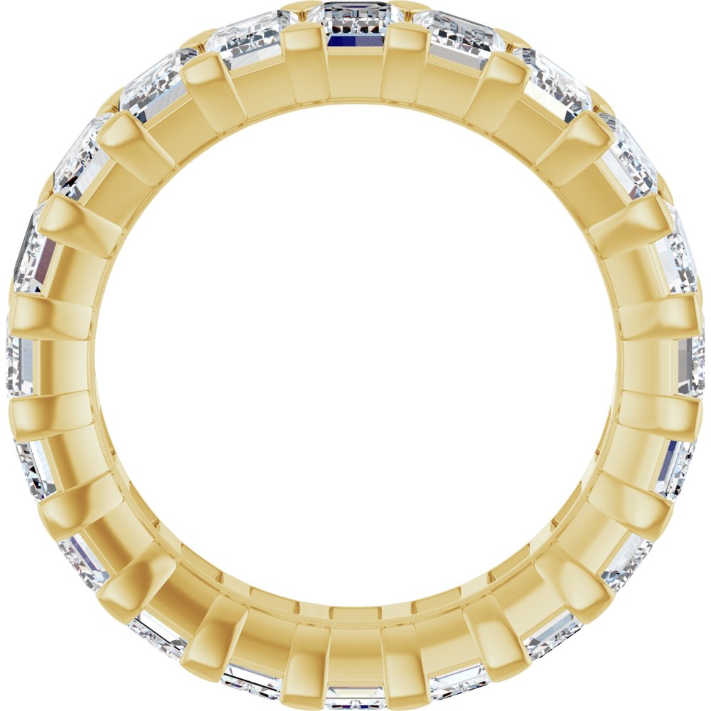 14K Yellow Gold 6 1/2 CTW Lab-Grown Diamond Eternity Band Size 5.5