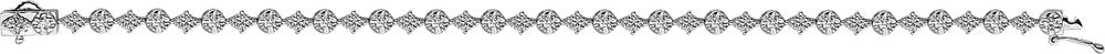 14K White Gold 2 1/2 CTW Natural Diamond 7.5" Bracelet
