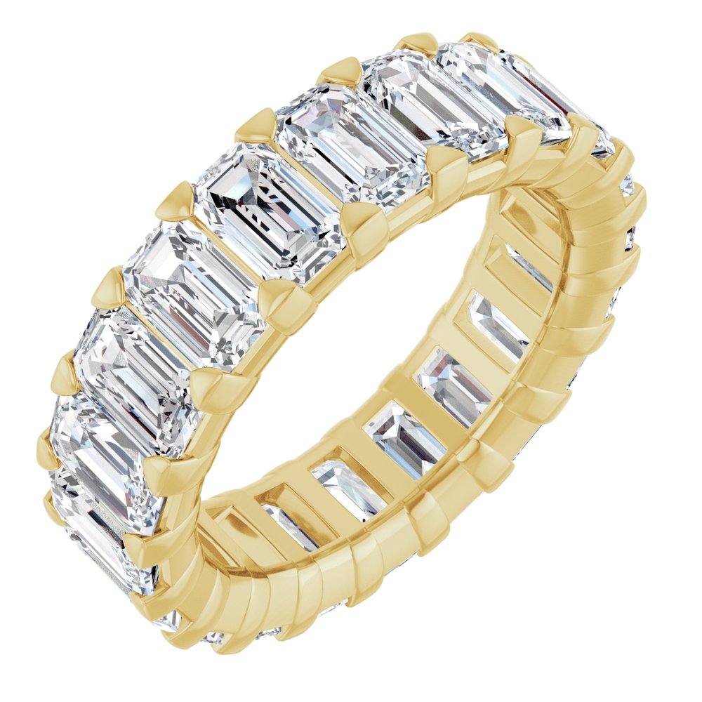 14K Yellow Gold 6 1/2 CTW Lab-Grown Diamond Eternity Band Size 5
