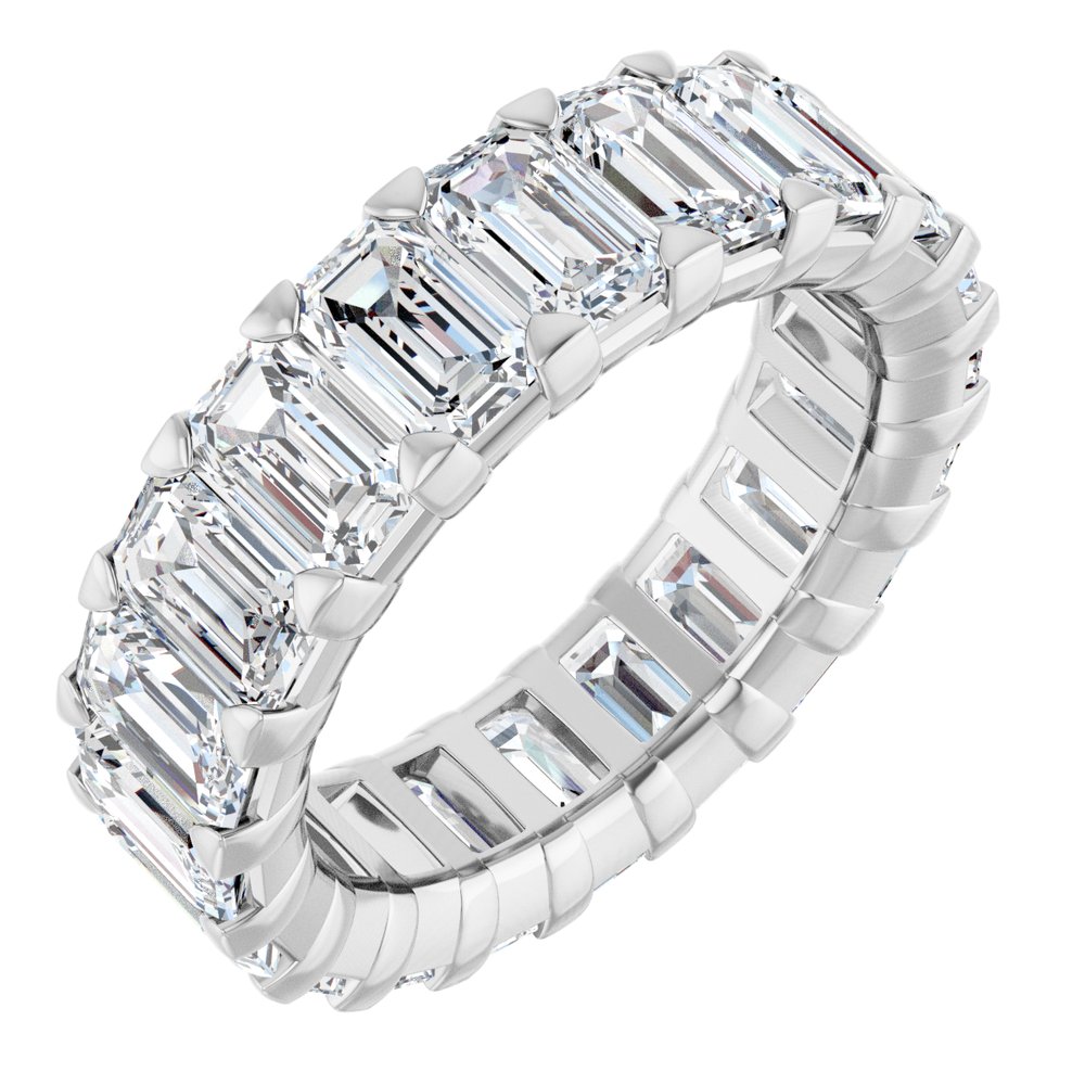 14K White Gold 6 1/2 CTW Lab-Grown Diamond Eternity Band Size 5