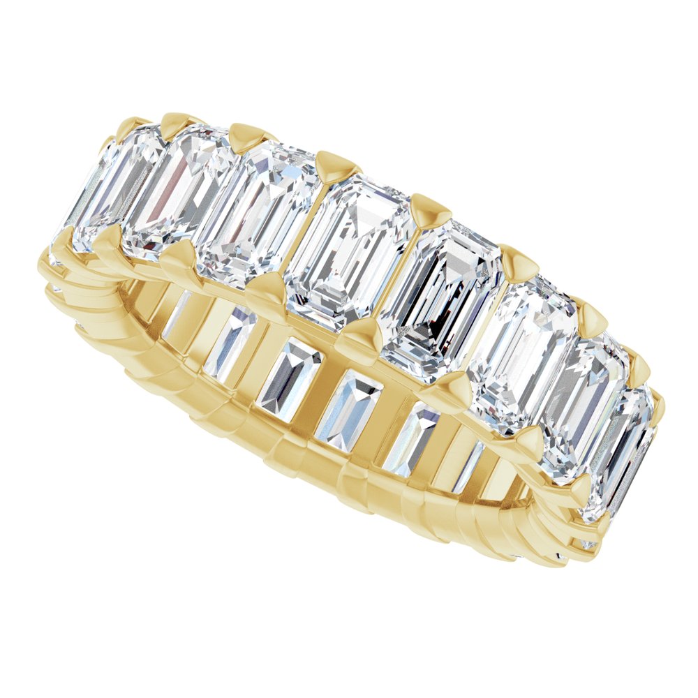 14K Yellow Gold 6 1/2 CTW Lab-Grown Diamond Eternity Band Size 5