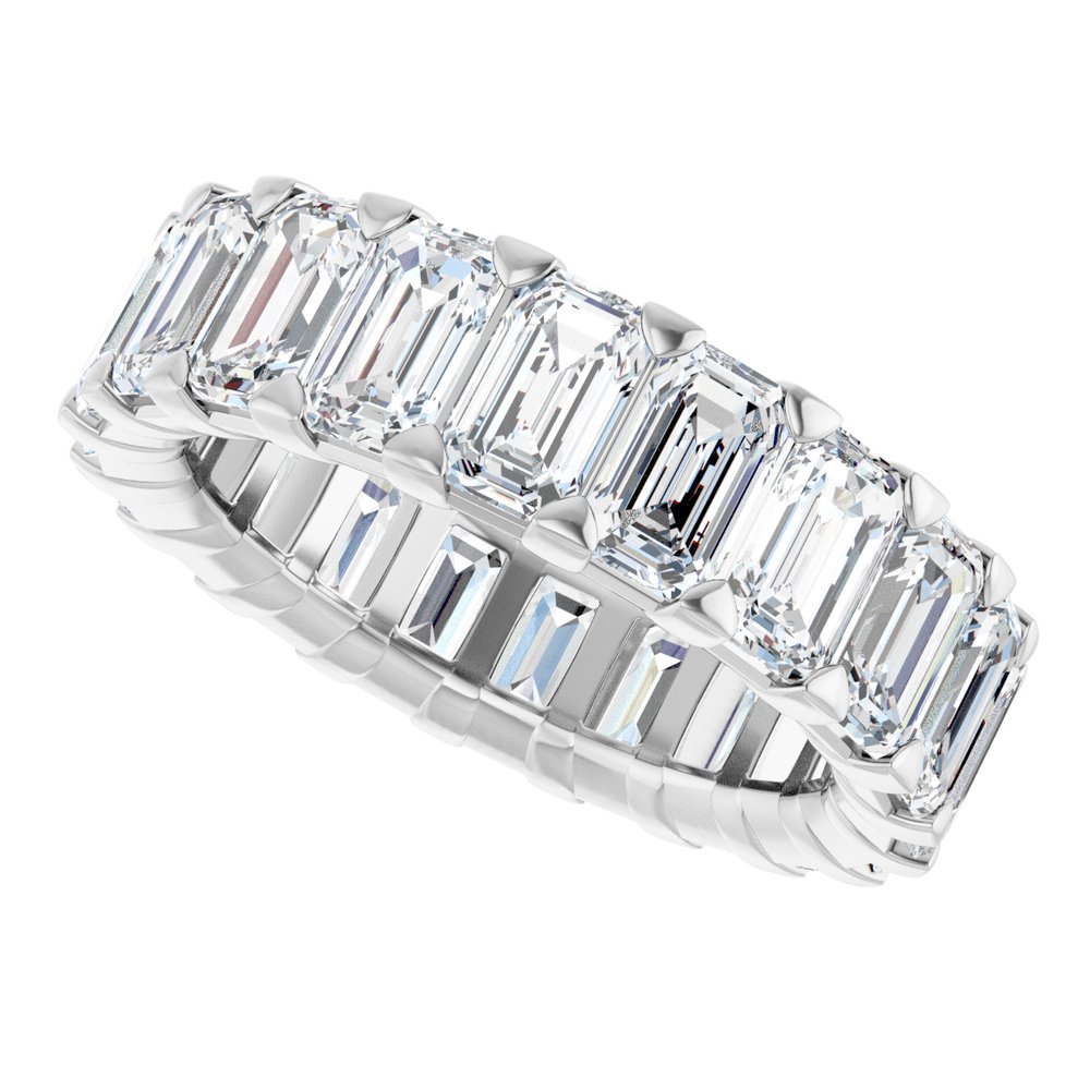 14K White Gold 6 1/2 CTW Lab-Grown Diamond Eternity Band Size 5