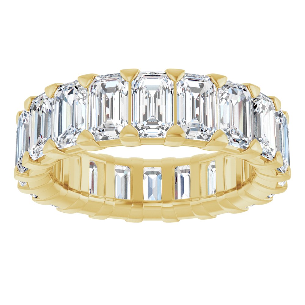 14K Yellow 6 1/2 CTW Lab-Grown Diamond Eternity Band Size 5