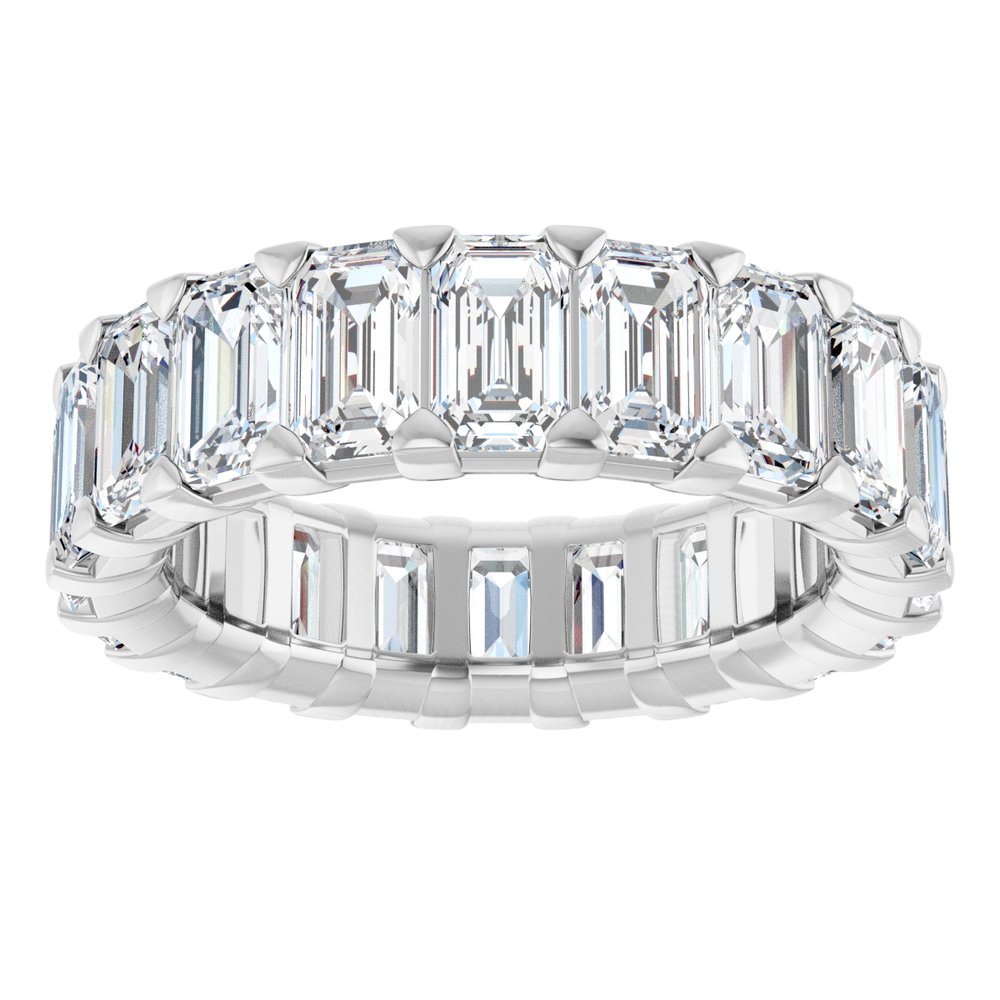 14K White Gold 6 1/2 CTW Lab-Grown Diamond Eternity Band Size 5