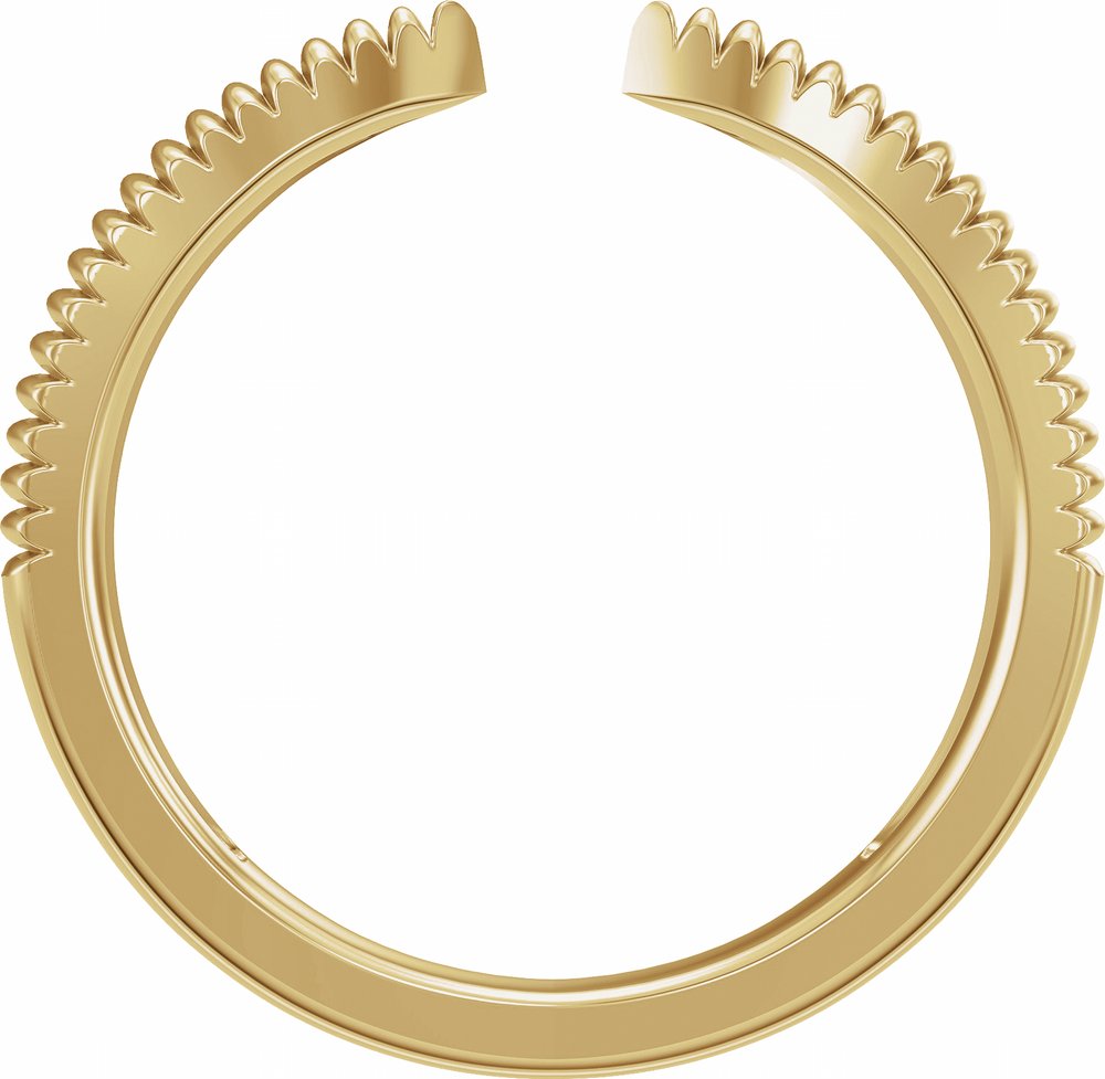 14K Yellow Gold Open Band Size 6