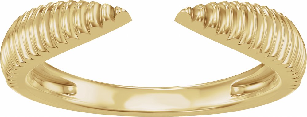 14K Yellow Gold Open Band Size 6
