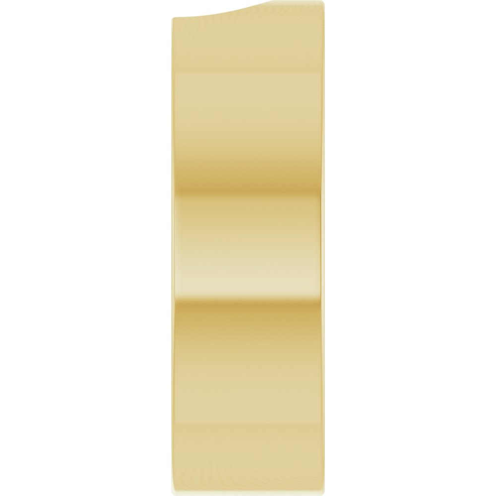 14K Yellow Gold 6 mm Contour Band Size 6.5