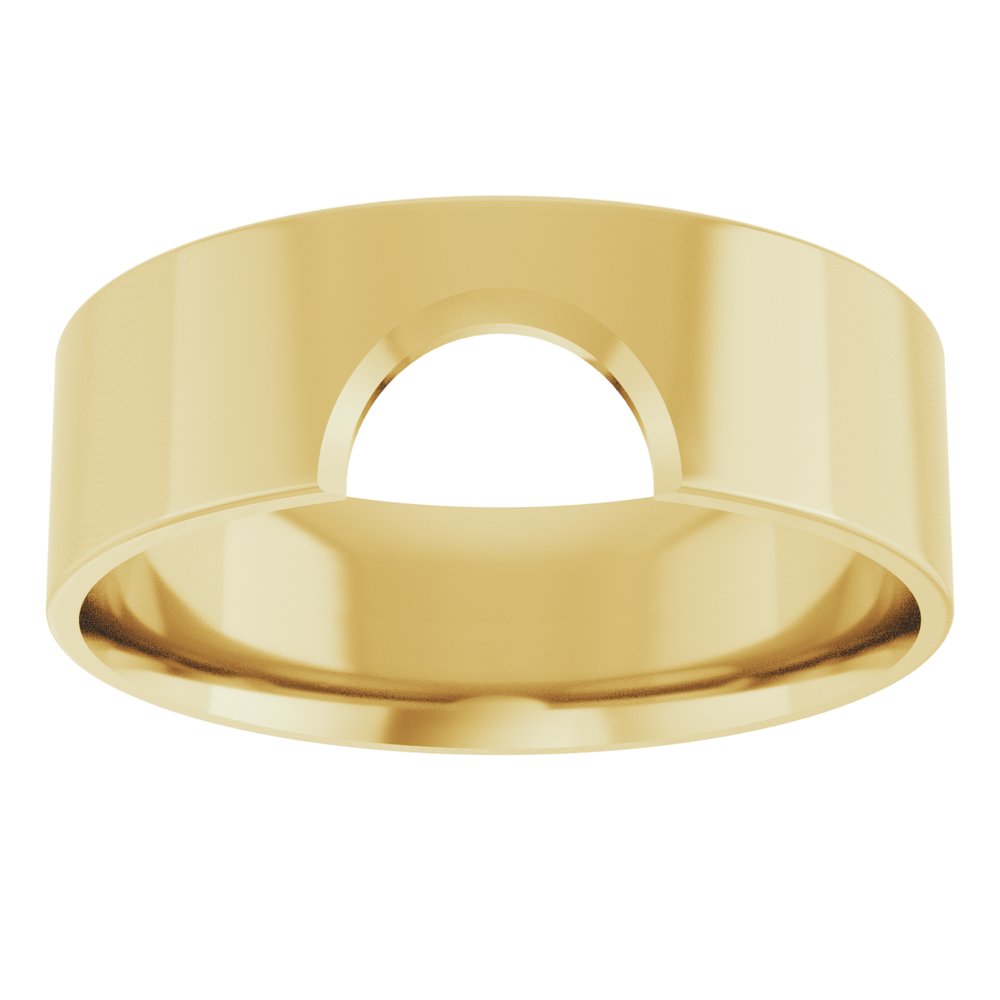 14K Yellow Gold 6 mm Contour Band Size 6.5