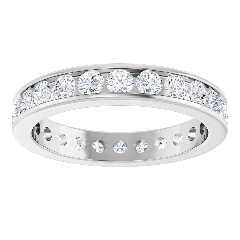 14K White Gold 1 3/8 CTW Lab-Grown Diamond Eternity Band
