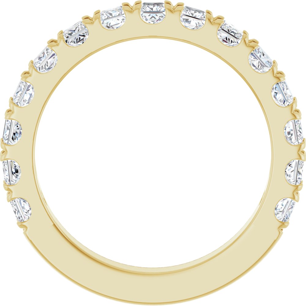 14K Yellow Gold 1 5/8 CTW Lab-Grown Diamond French Set Anniversary Band