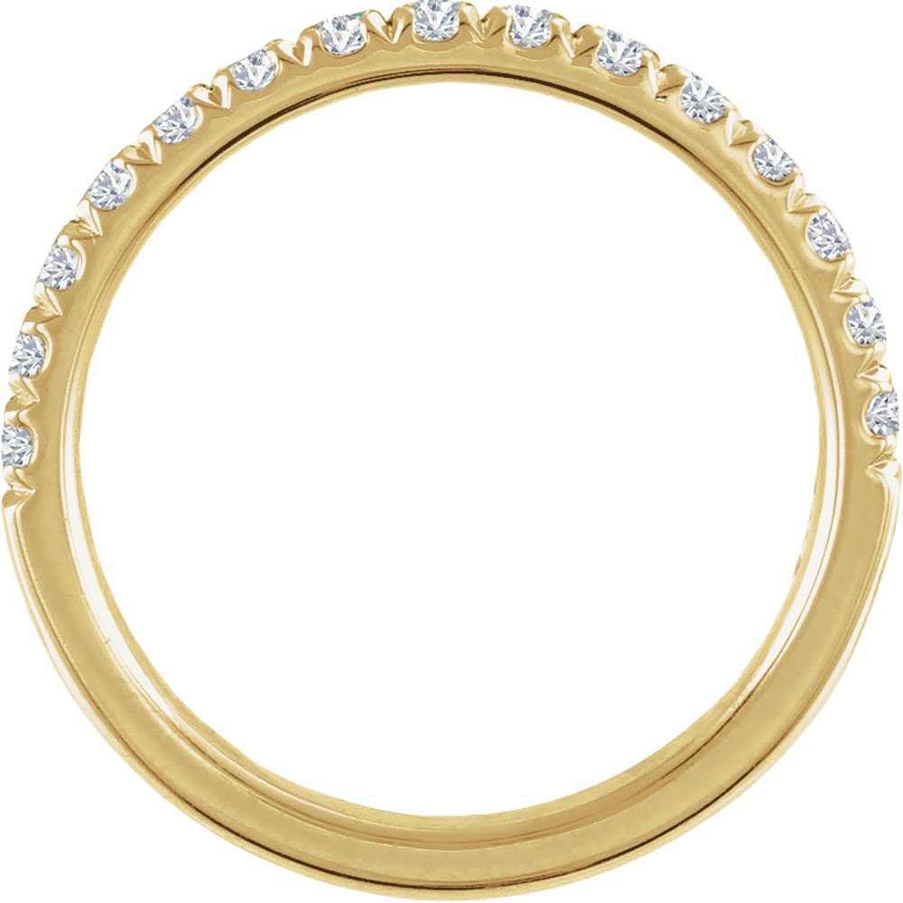 14K Yellow Gold 1/2 CTW Natural Diamond Stackable Ring