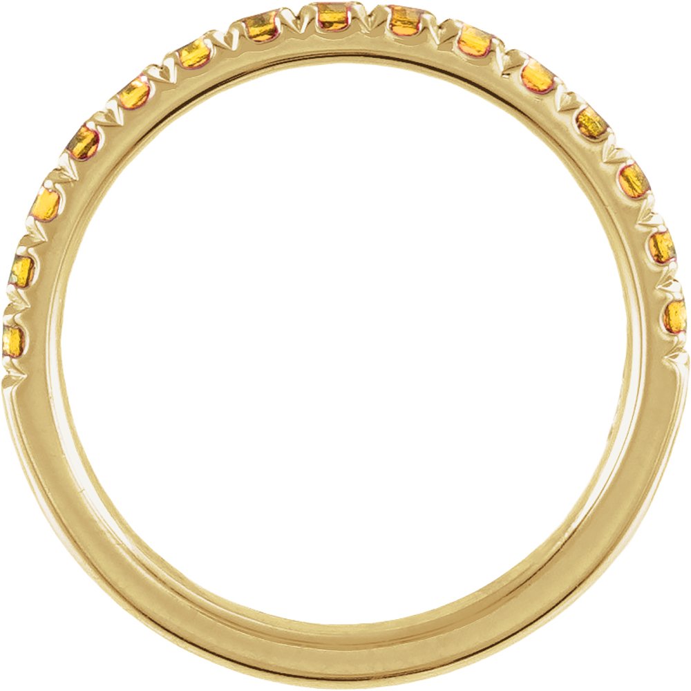 14K Yellow Gold Natural Citrine Stackable Ring