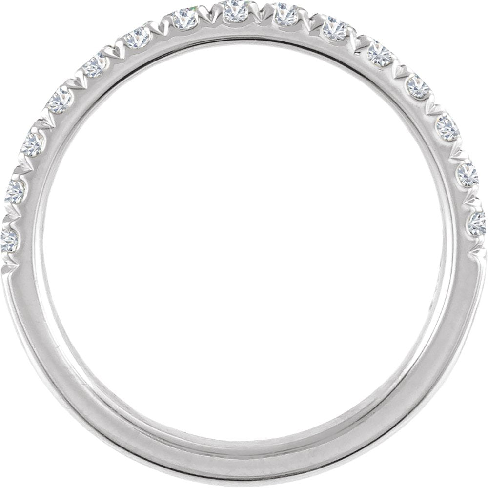 10K White Gold 1/6 CTW Lab-Grown Diamond Stackable Ring
